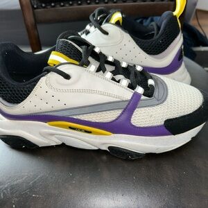 Dior Black and Yellow Sneakers